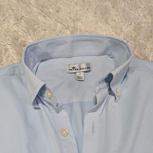 Peter Millar Light Blue Button-Down Dress Shirt